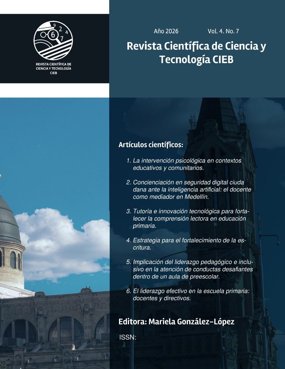 Portada de REVISTA CIENTÍFICA DE CIENCIA Y TECNOLOGÍA CIEB