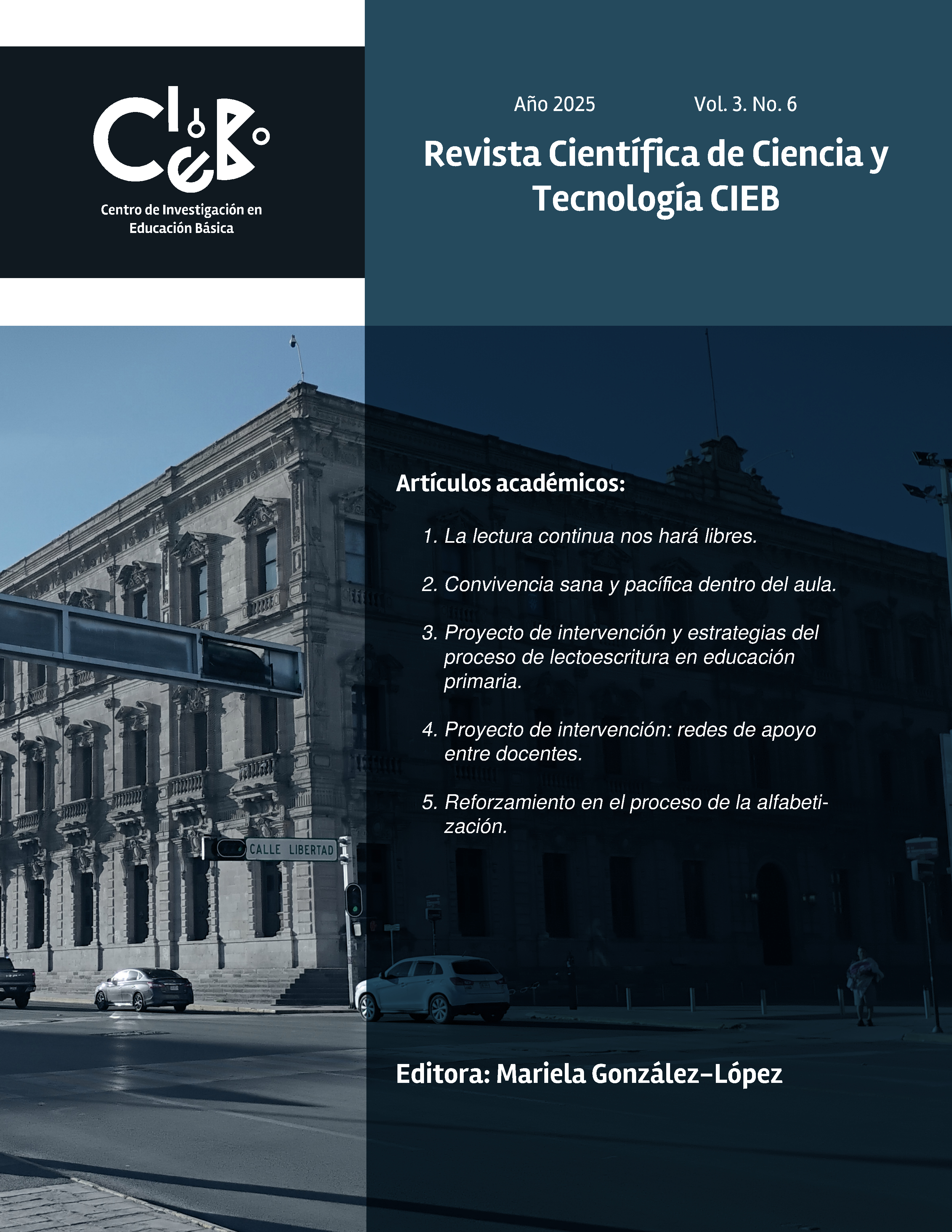 Portada de REVISTA CIENTÍFICA DE CIENCIA Y TECNOLOGÍA CIEB